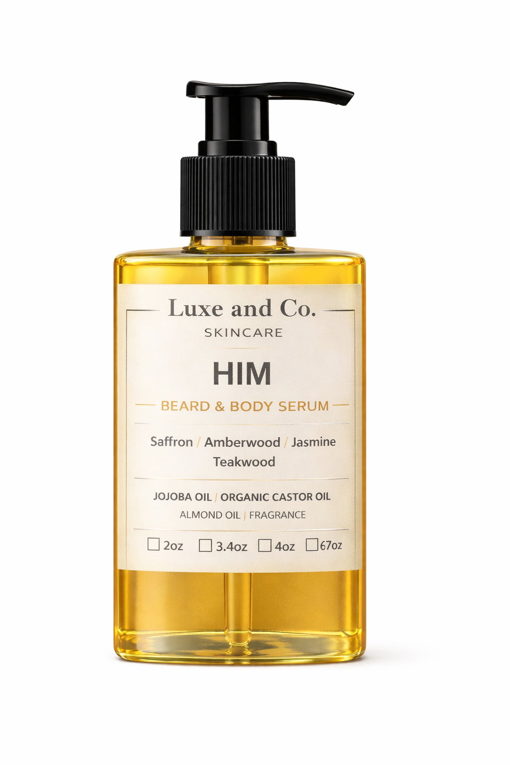 Men’s Beard & Body Serum Flight – Full Size 4 Piece Set