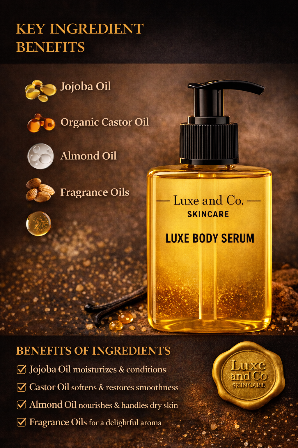 DULCE Luxe Body Serum ~ Private Reserves Collection